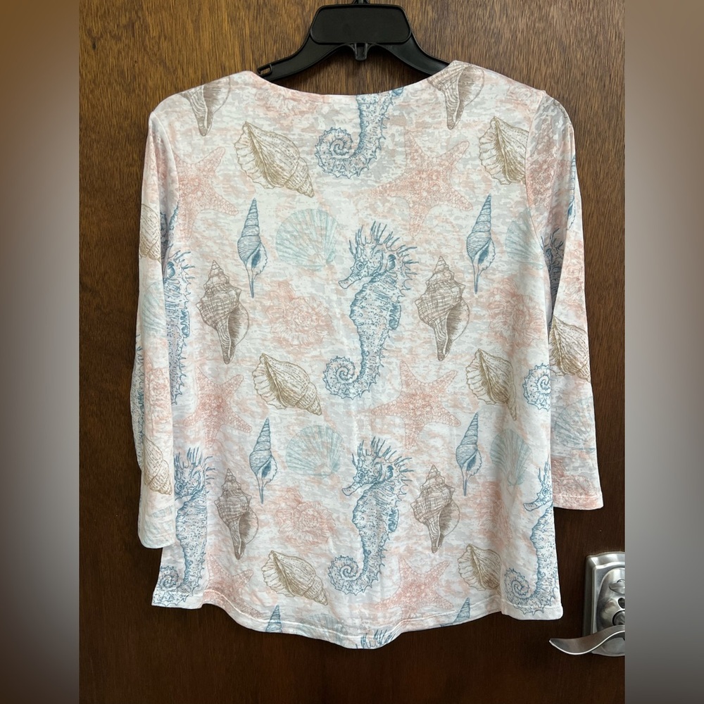 Astrologie Women's Multicolor Printed Top, pit to pit 22”,length 27” - Picture 2 of 6